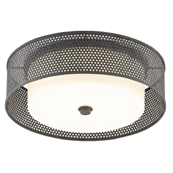 Currey & Company 2-Light Notte Ceiling Light in Mol Black
