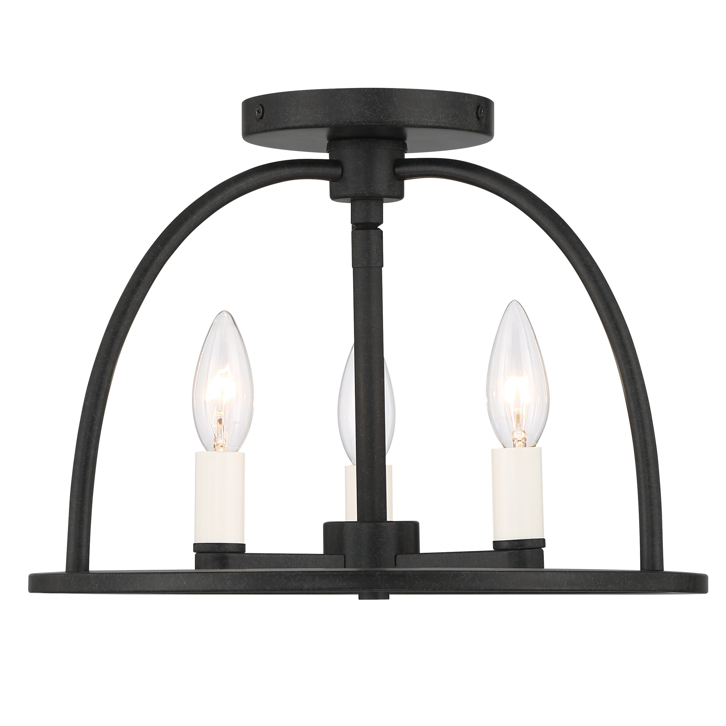 Abbott 3-Light Ceiling Light in Black