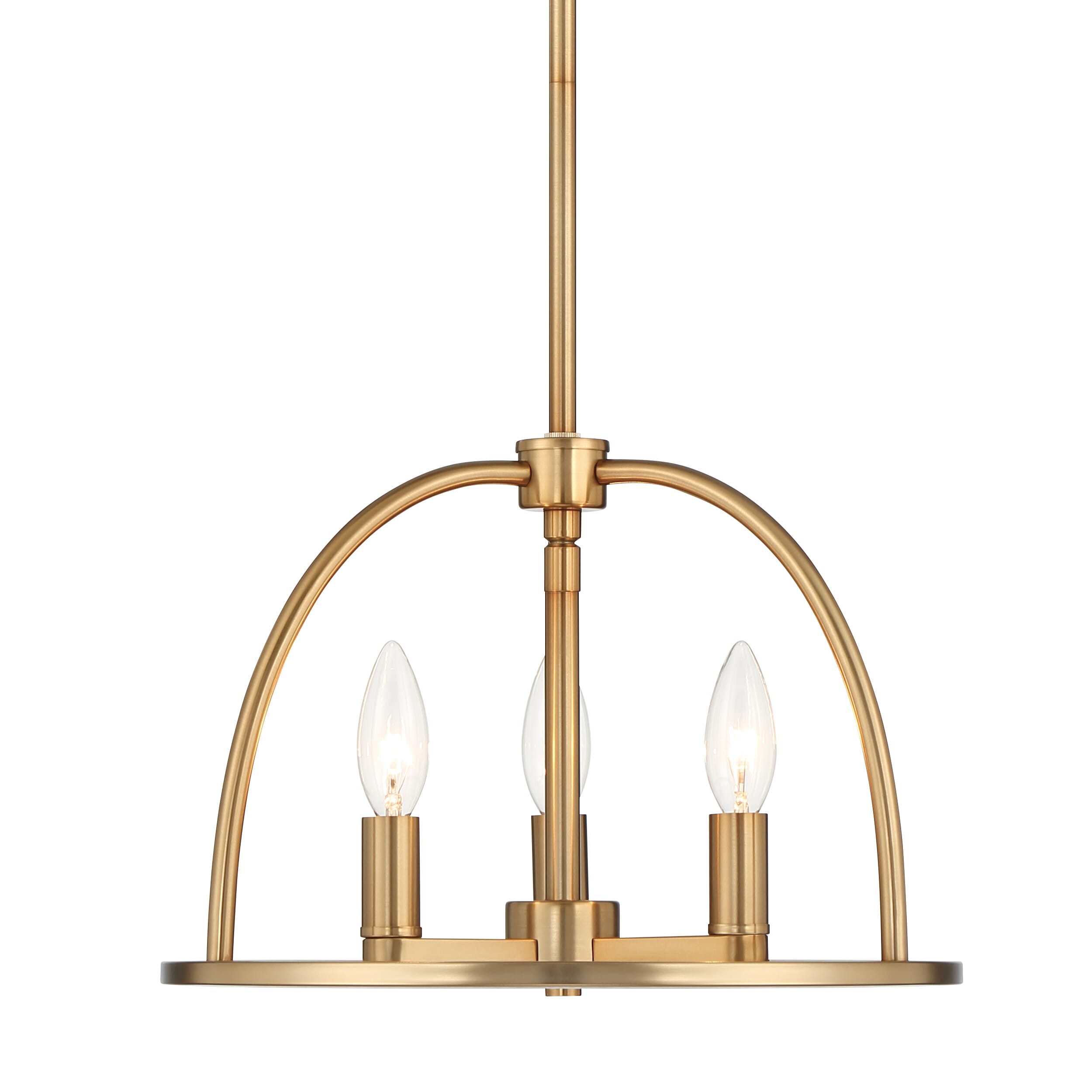 Abbott 3-Light Traditional Chandelier in Vibrant Gold