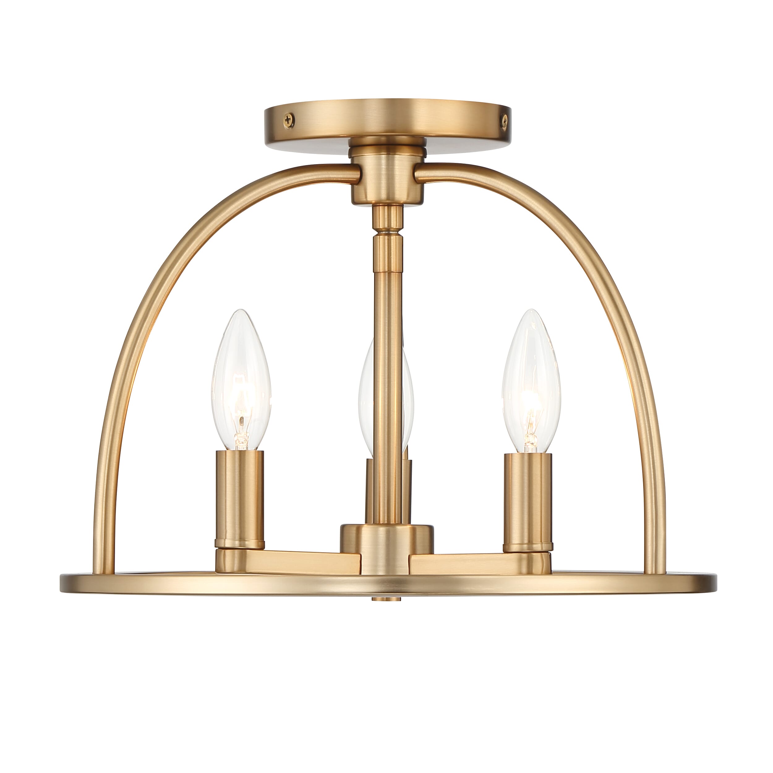 Abbott 3-Light Ceiling Light in Vibrant Gold