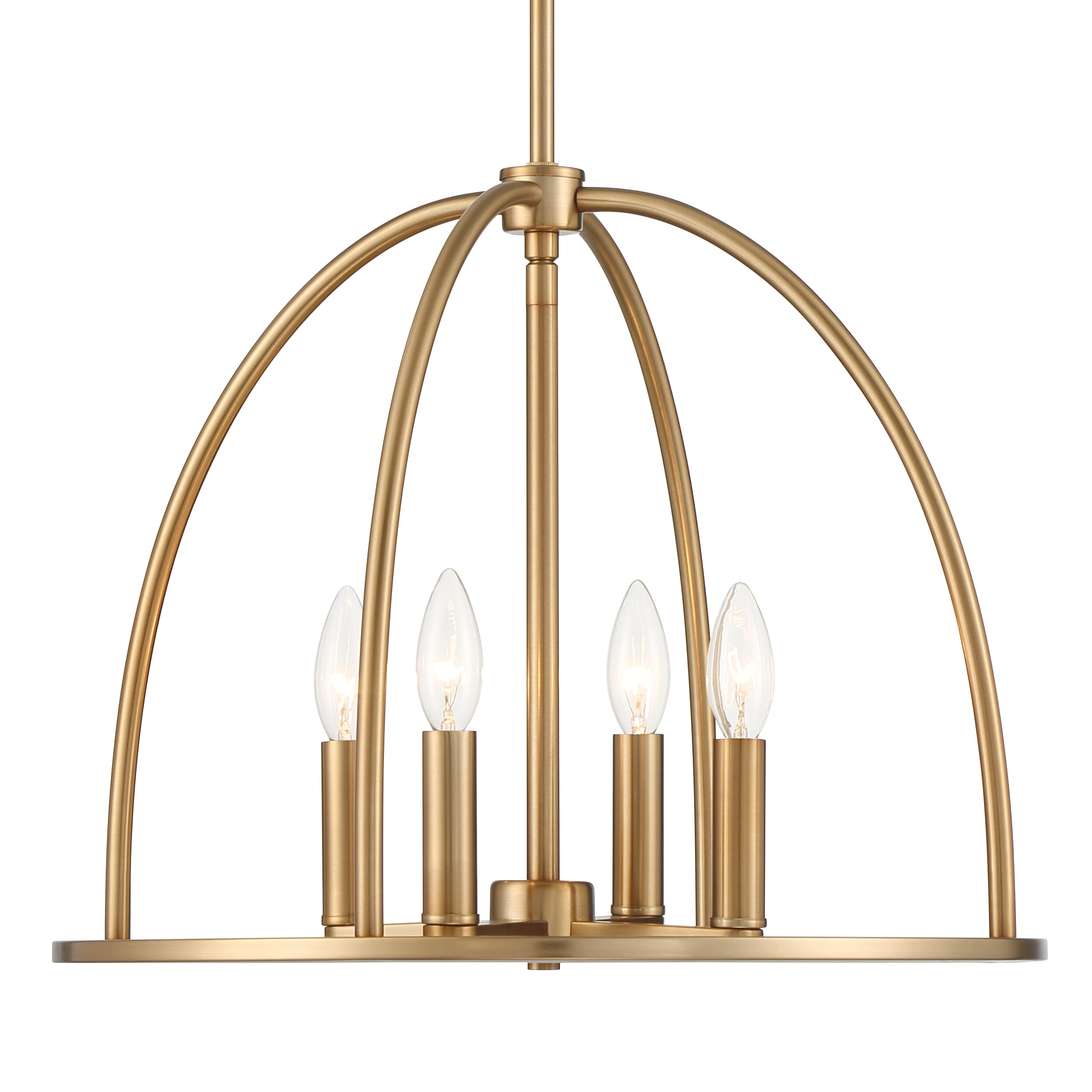 Abbott 4-Light Traditional Chandelier in Vibrant Gold