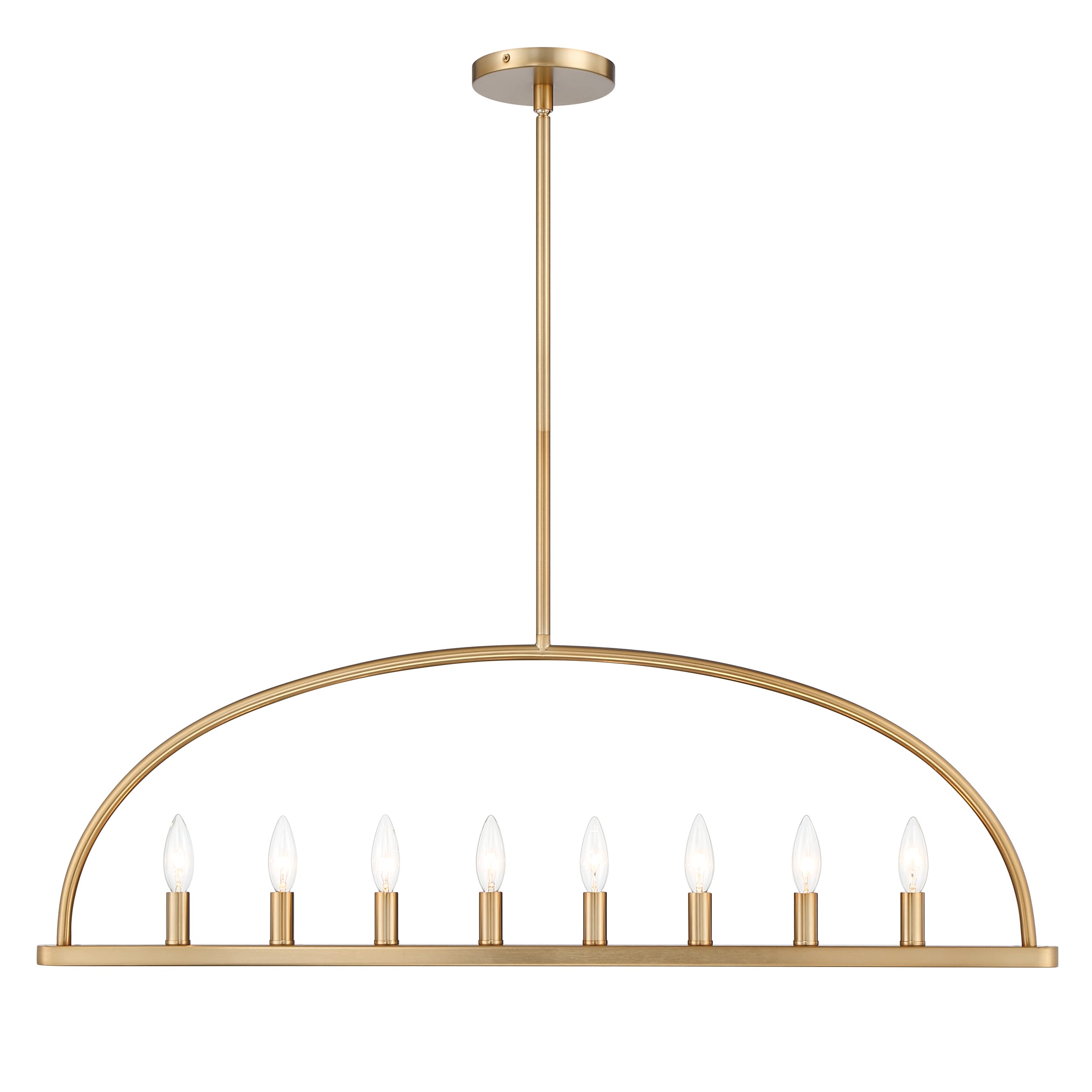 Abbott 8-Light Traditional Chandelier in Vibrant Gold