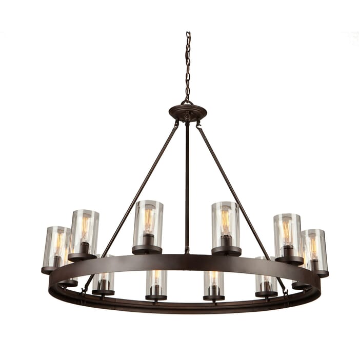 Artcraft Menlo Park 12-Light Chandelier in Oil Rubbed Bronze Artcraft Menlo Park 12-Light Chandelier in Oil Rubbed Bronze