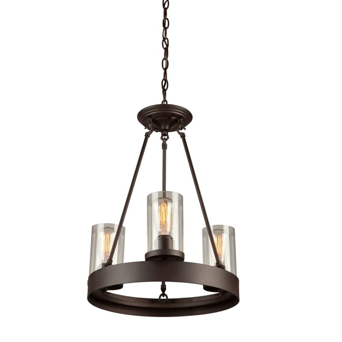 Artcraft Menlo Park 3-Light Chandelier in Oil Rubbed Bronze Artcraft Menlo Park 3-Light Chandelier in Oil Rubbed Bronze