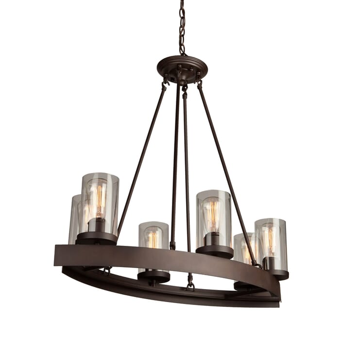 Artcraft Menlo Park 6-Light Chandelier in Oil Rubbed Bronze Artcraft Menlo Park 6-Light Chandelier in Oil Rubbed Bronze