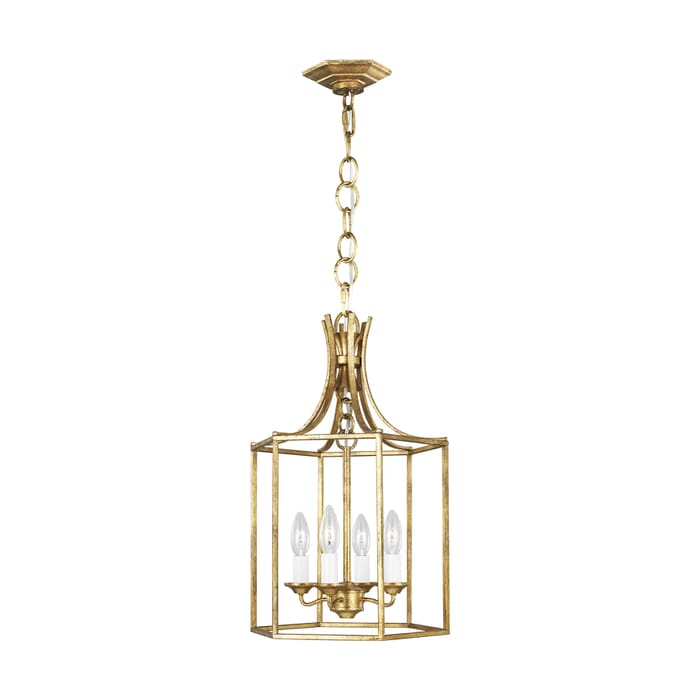 Generation Lighting Bantry House 4-Light Pendant Light in Antique Gild by Alexa Hampton Generation Lighting Bantry House 4-Light Pendant Light in Antique Gild by Alexa Hampton