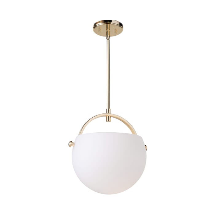 Artcraft Single Pendant Light in Polished Brass Artcraft Single Pendant Light in Polished Brass