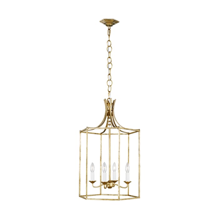 Generation Lighting Bantry House 4-Light Pendant Light in Antique Gild by Alexa Hampton Generation Lighting Bantry House 4-Light Pendant Light in Antique Gild by Alexa Hampton