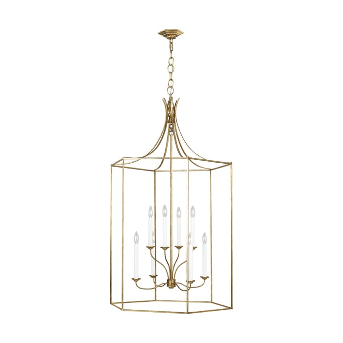 Generation Lighting Bantry House 8-Light Pendant Light in Antique Gild by Alexa Hampton Generation Lighting Bantry House 8-Light Pendant Light in Antique Gild by Alexa Hampton