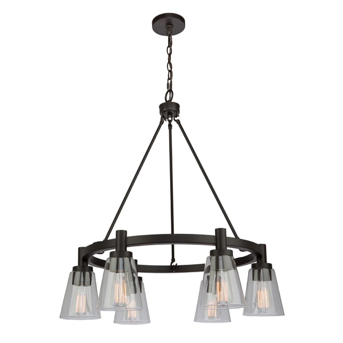 Artcraft Clarence 6-Light Chandelier in Oil Rubbed Bronze Artcraft Clarence 6-Light Chandelier in Oil Rubbed Bronze