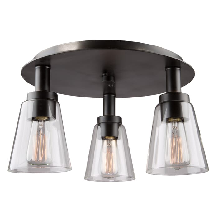 Artcraft Clarence 3-Light Ceiling Light in Oil Rubbed Bronze Artcraft Clarence 3-Light Ceiling Light in Oil Rubbed Bronze