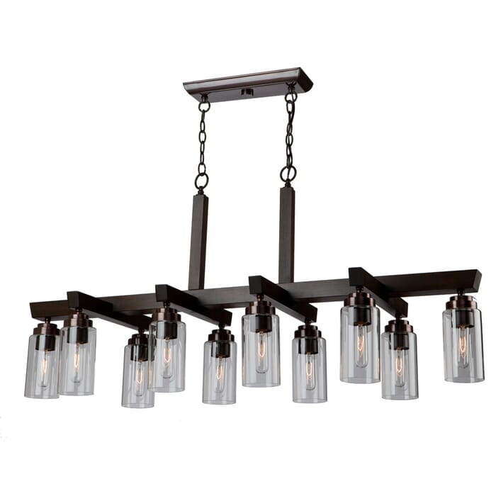 Artcraft Home Glow 10-Light Chandelier in Brunito Artcraft Home Glow 10-Light Chandelier in Brunito