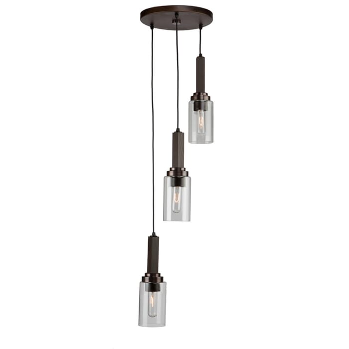 Artcraft Home Glow 3-Light Pendant Light in Brunito Artcraft Home Glow 3-Light Pendant Light in Brunito