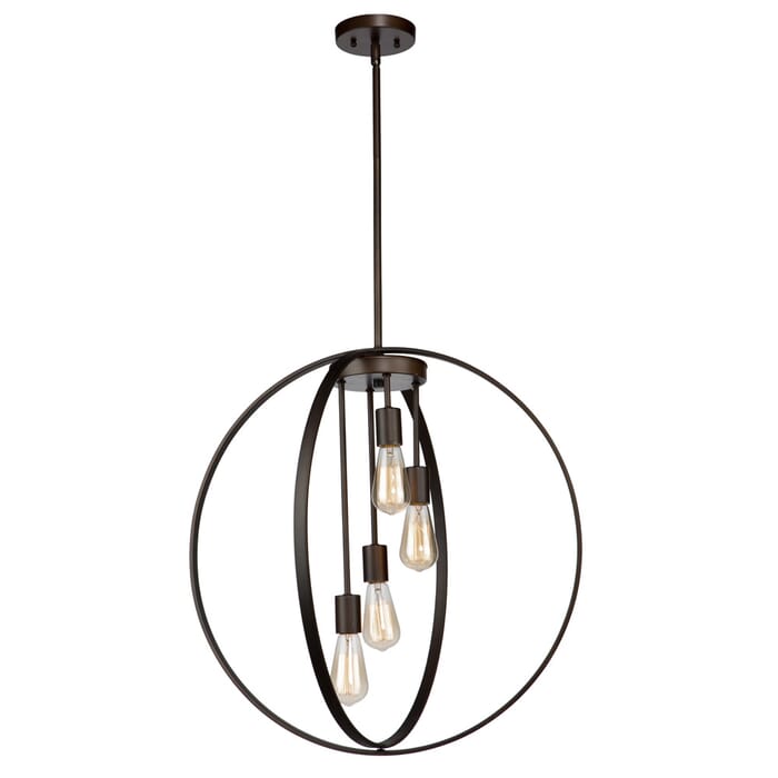 Artcraft Newport 4-Light Chandelier in Oil Rubbed Bronze Artcraft Newport 4-Light Chandelier in Oil Rubbed Bronze