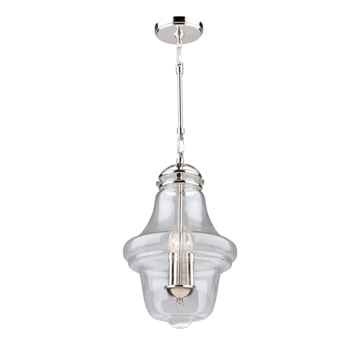 Artcraft Alexandria 3-Light Pendant Light in Polished Nickel Artcraft Alexandria 3-Light Pendant Light in Polished Nickel