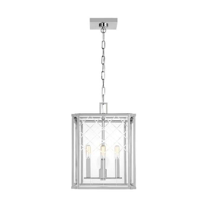 Generation Lighting Erro 4-Light Chandelier in Polished Nickel by Alexa Hampton Generation Lighting Erro 4-Light Chandelier in Polished Nickel by Alexa Hampton