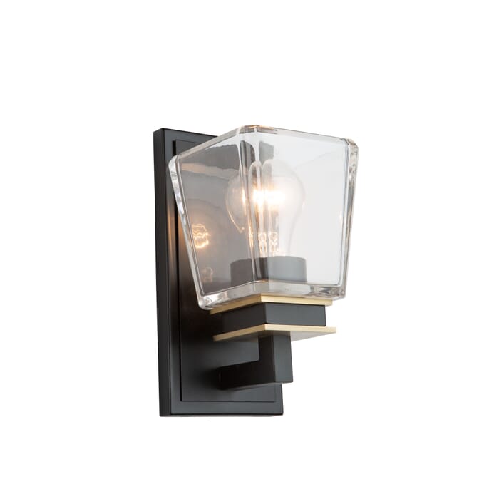 Artcraft Eastwood Bathroom Vanity Light in Black & Brass Artcraft Eastwood Bathroom Vanity Light in Black & Brass