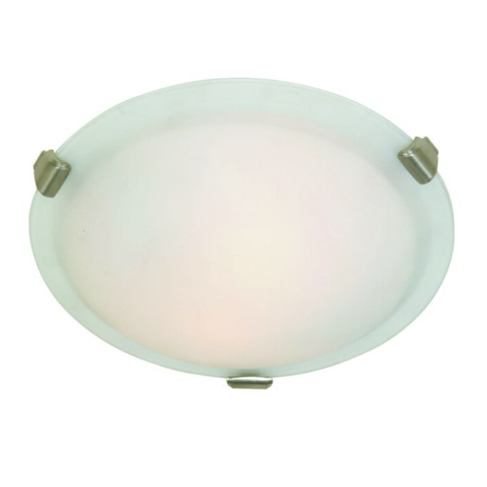 Artcraft Clip Flush 3-Light Ceiling Light in Brushed Nickel Artcraft Clip Flush 3-Light Ceiling Light in Brushed Nickel