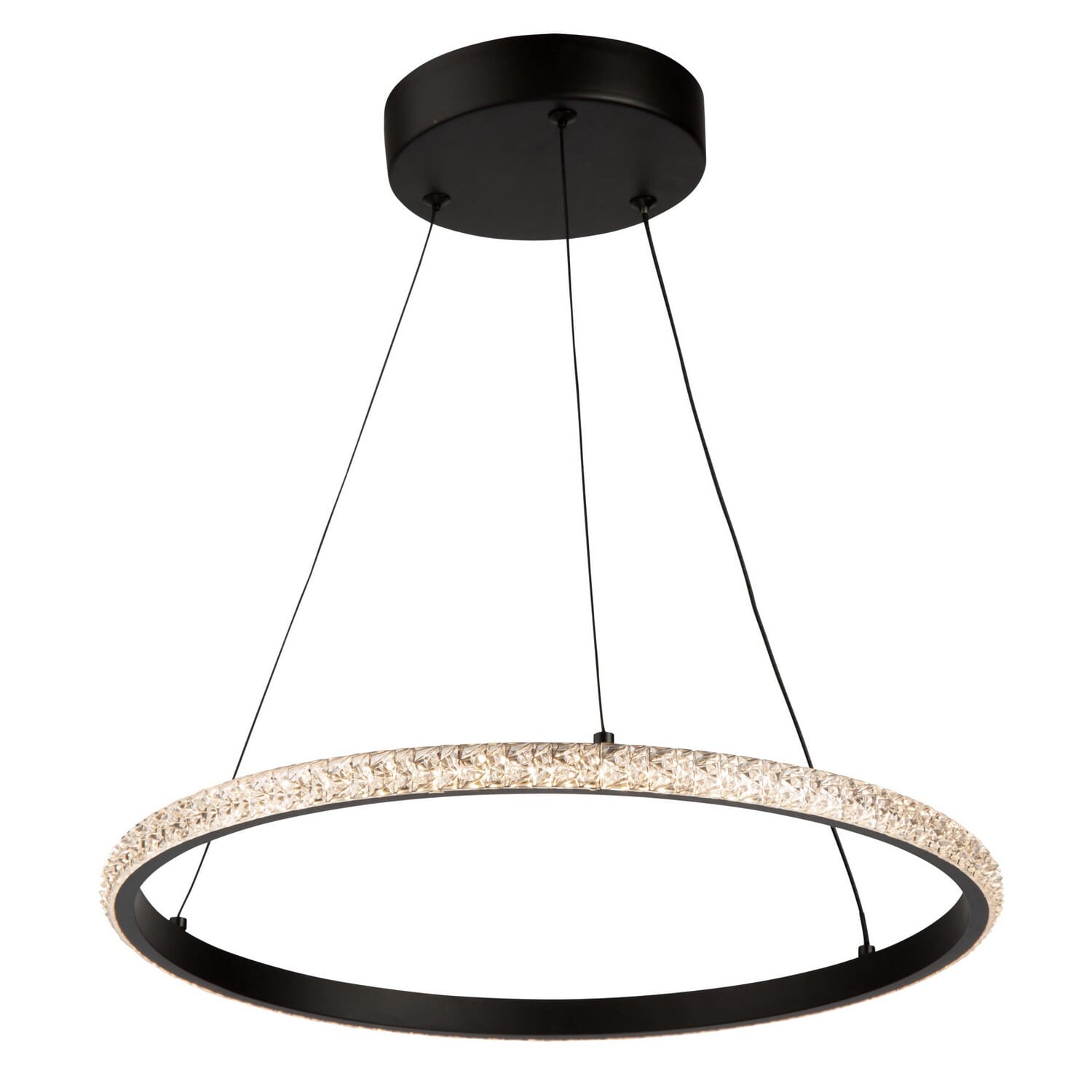 Black LED Pendant from the Nova Collection