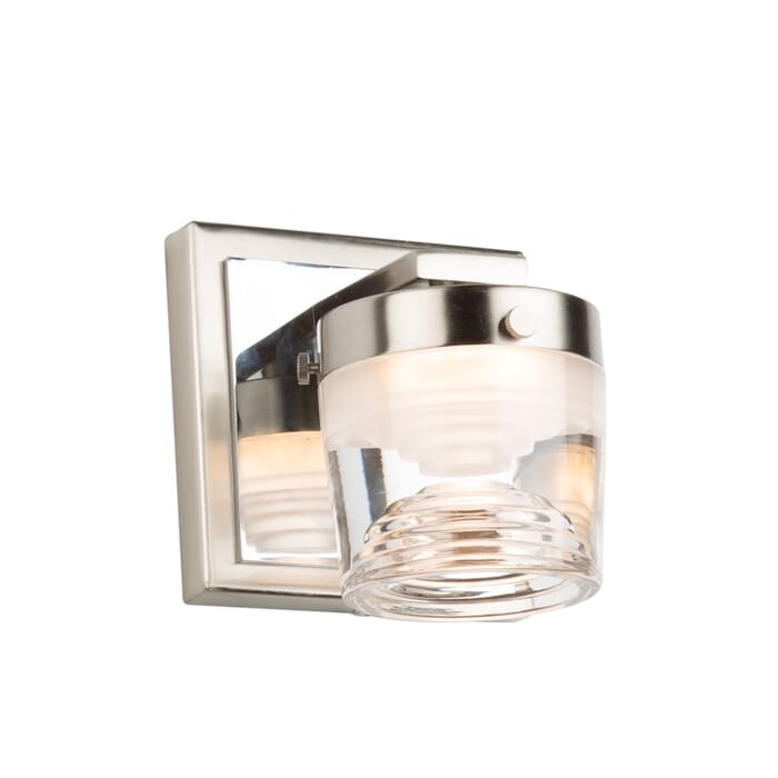 Artcraft Newbury LED Bathroom Vanity Light in Brushed & Polished Nickel Artcraft Newbury LED Bathroom Vanity Light in Brushed & Polished Nickel