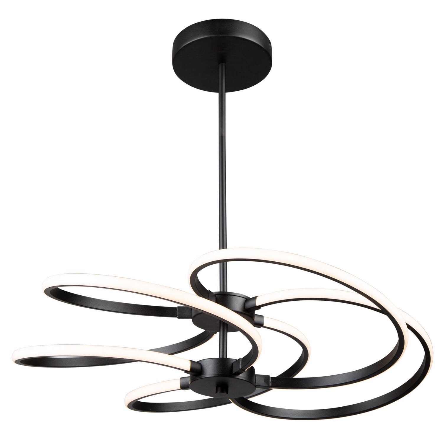 Black LED Pendant from the Equinox Collection