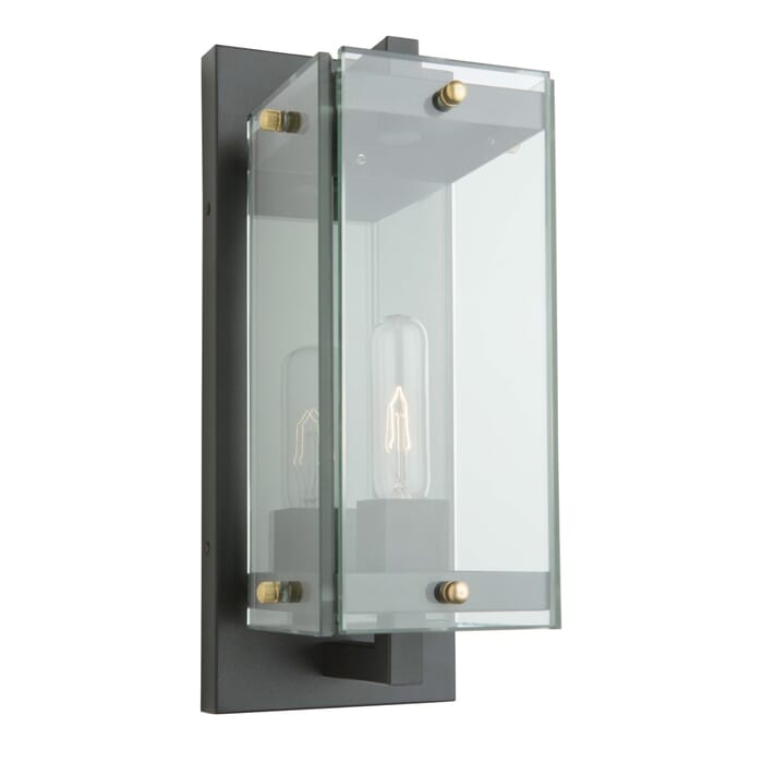 Artcraft Bradgate Outdoor Wall Light in Matte Black & Harvest Brass Artcraft Bradgate Outdoor Wall Light in Matte Black & Harvest Brass