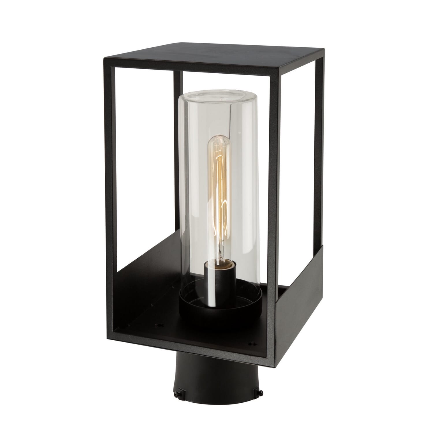 Black One Light Outdoor Lantern from the Weybridge Collection