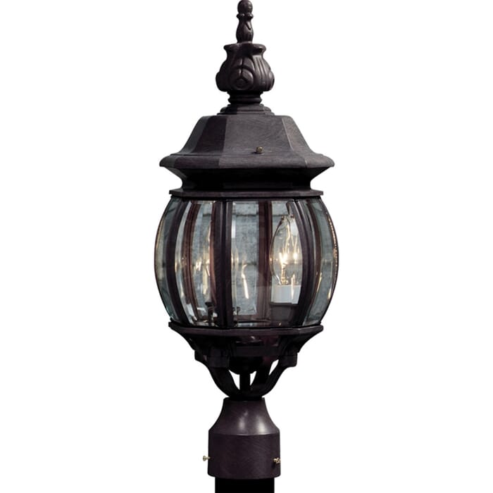 Artcraft Classico 3-Light Outdoor Post Light in Rust Artcraft Classico 3-Light Outdoor Post Light in Rust