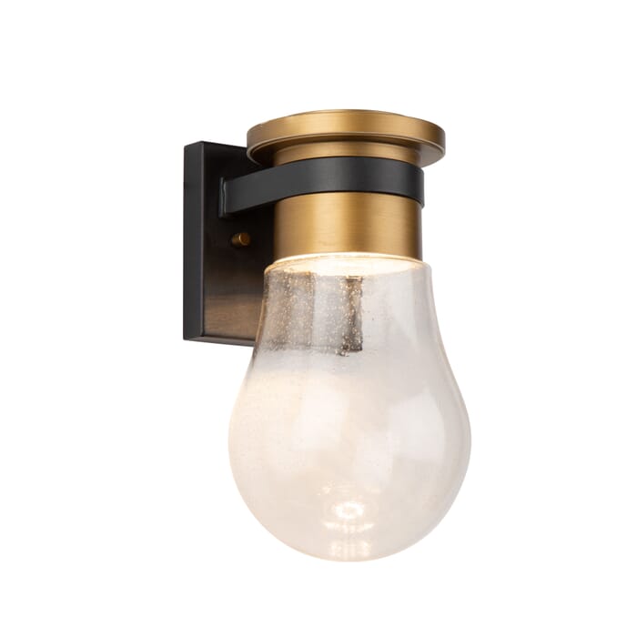 Artcraft Clareville LED Outdoor Wall Light in Black & Harvest Brass Artcraft Clareville LED Outdoor Wall Light in Black & Harvest Brass