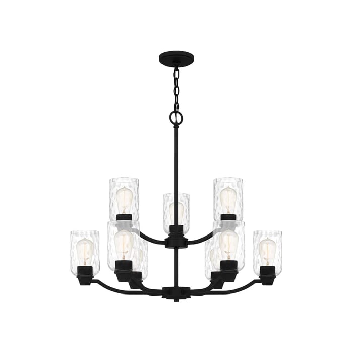 Quoizel Acacia 9-Light Chandelier in Matte Black Quoizel Acacia 9-Light Chandelier in Matte Black