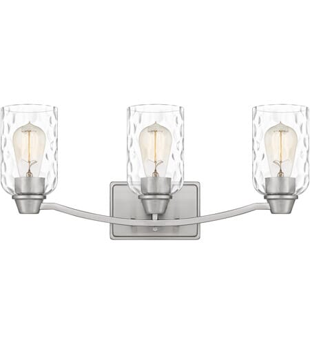 Quoizel Acacia 3-Light Bathroom Vanity Light in Brushed Nickel