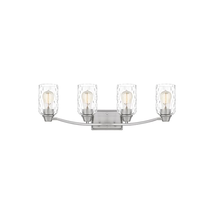 Quoizel Acacia 4-Light Bathroom Vanity Light in Brushed Nickel Quoizel Acacia 4-Light Bathroom Vanity Light in Brushed Nickel
