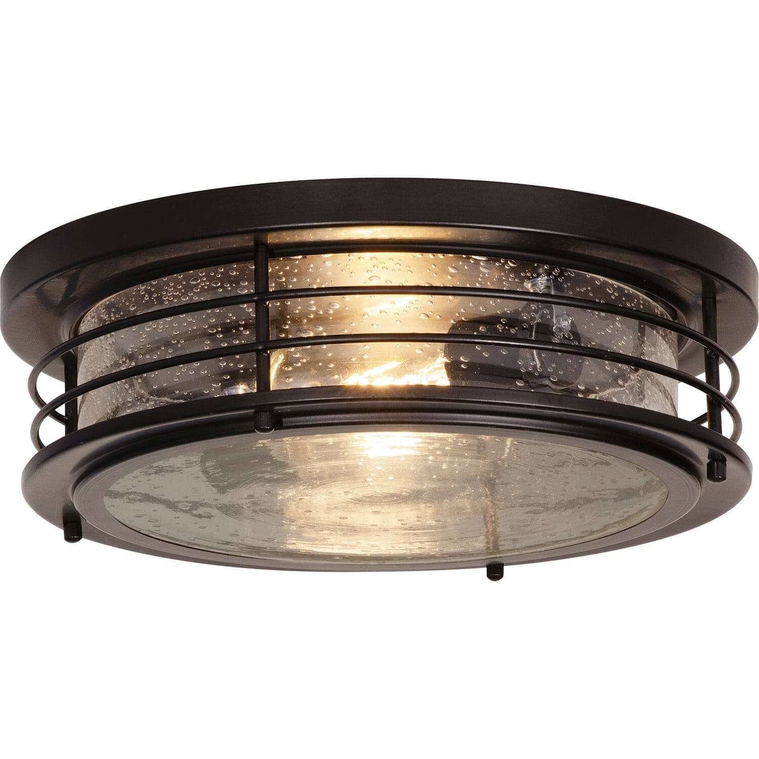 Archer 2-Light Flush Mount in Black