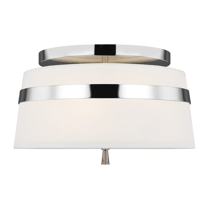 Generation Lighting Cordtlandt 3-Light Ceiling Light in Polished Nickel by Alexa Hampton Generation Lighting Cordtlandt 3-Light Ceiling Light in Polished Nickel by Alexa Hampton