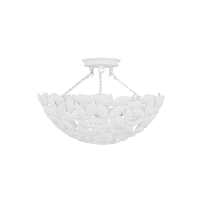 Generation Lighting Kelan 3-Light Ceiling Light in Textured White by Alexa Hampton Generation Lighting Kelan 3-Light Ceiling Light in Textured White by Alexa Hampton