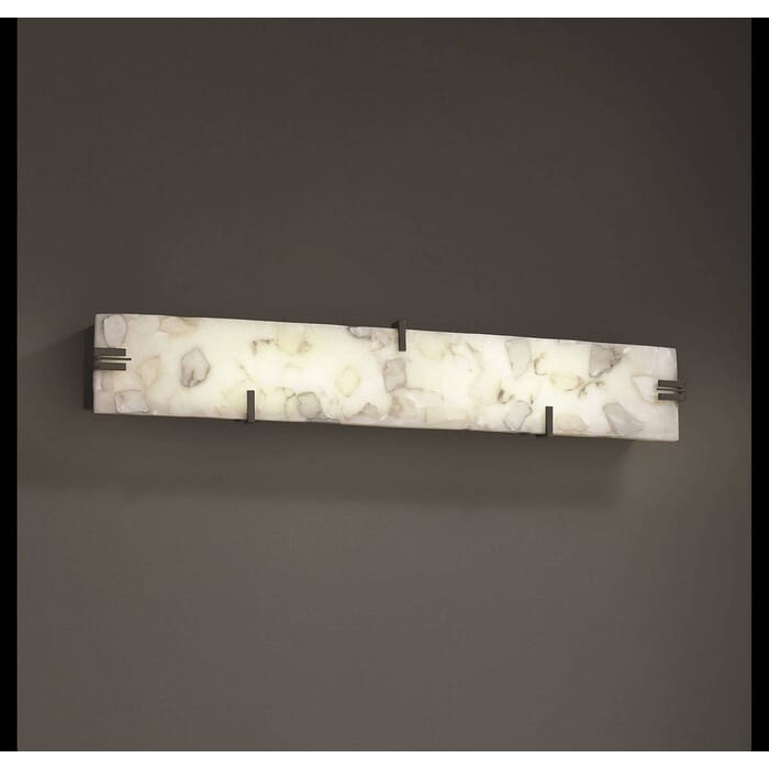 Justice Design Clips 28" LED ADA Bathroom Vanity Light in Dark Bronze Justice Design Clips 28" LED ADA Bathroom Vanity Light in Dark Bronze