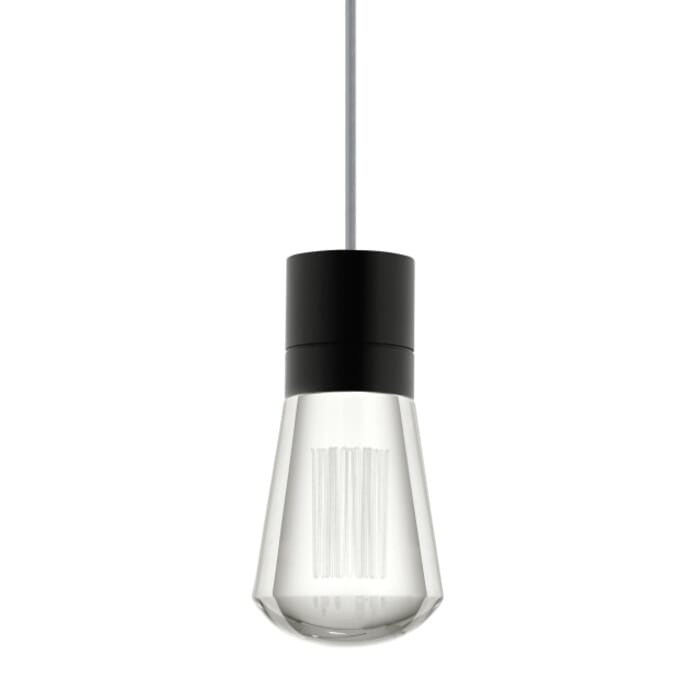 Tech Alva 2200K LED 4" Pendant Light in Black and Gray Tech Alva 2200K LED 4" Pendant Light in Black and Gray