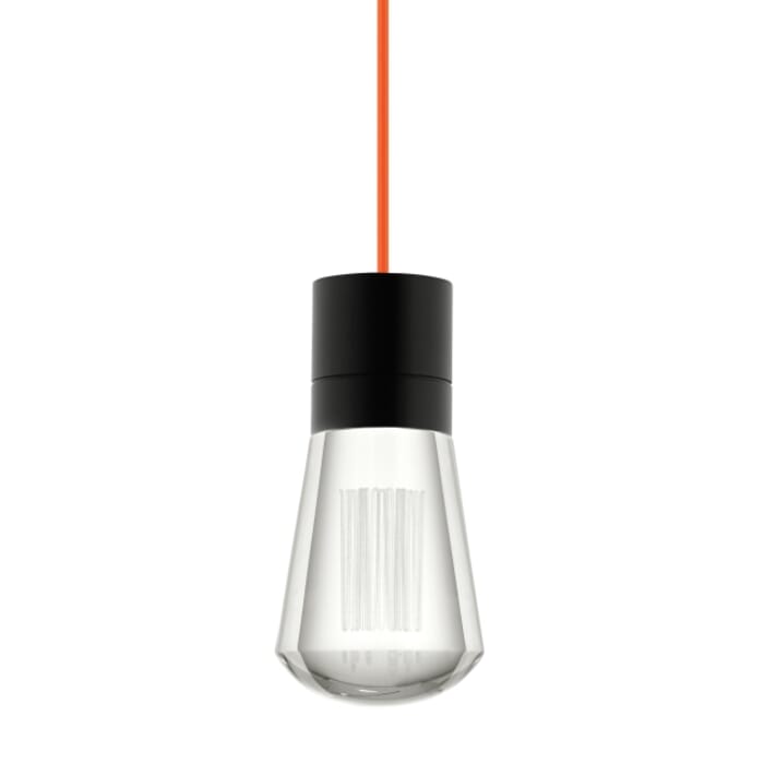 Tech Alva 3000K LED 4" Pendant Light in Black and Orange Tech Alva 3000K LED 4" Pendant Light in Black and Orange
