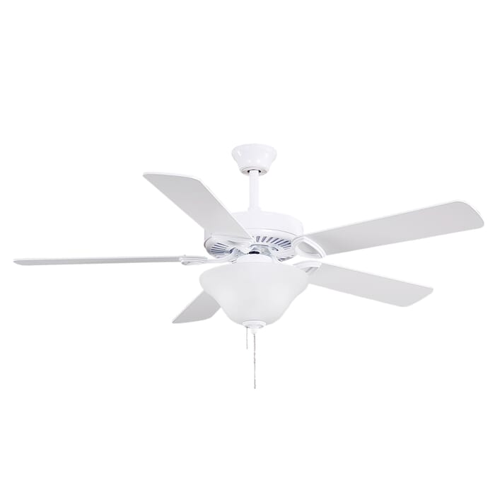 America 3-Speed AC 52" Ceiling Fan in Gloss White with Reversible White/Light Oak Wood Tone blades America 3-Speed AC 52" Ceiling Fan in Gloss White with Reversible White/Light Oak Wood Tone blades