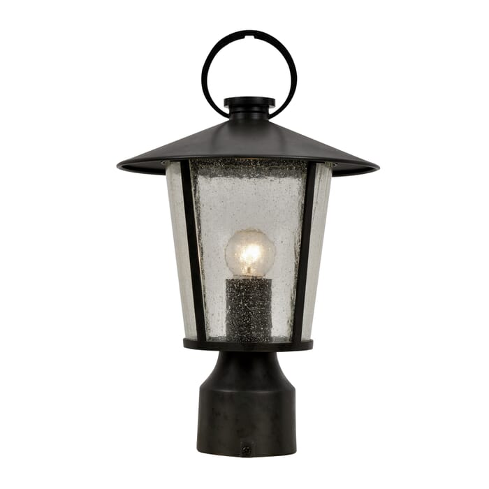Crystorama Andover 15" Outdoor Post Light in Matte Black Crystorama Andover 15" Outdoor Post Light in Matte Black