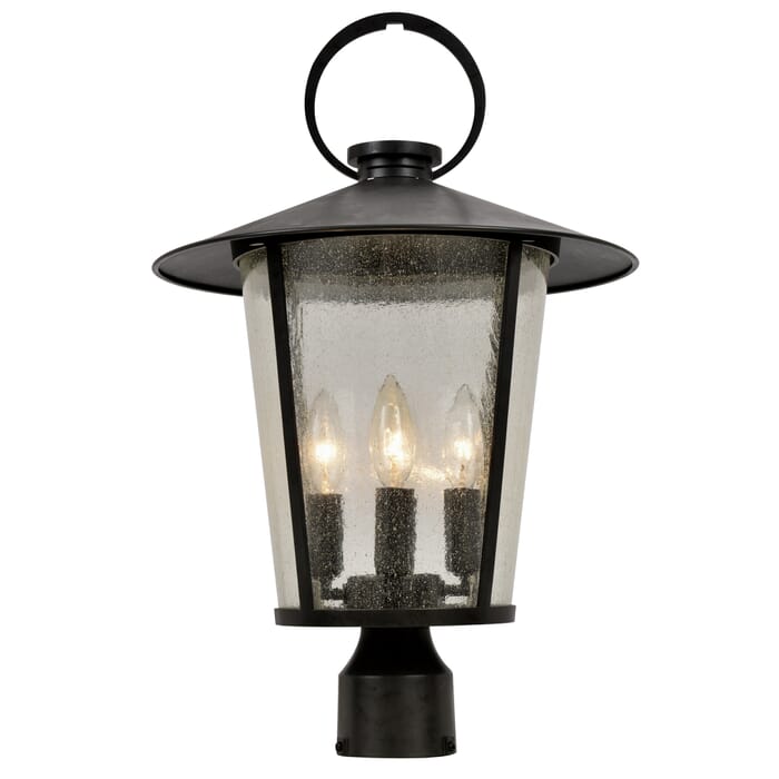 Crystorama Andover 4-Light 21" Outdoor Post Light in Matte Black Crystorama Andover 4-Light 21" Outdoor Post Light in Matte Black