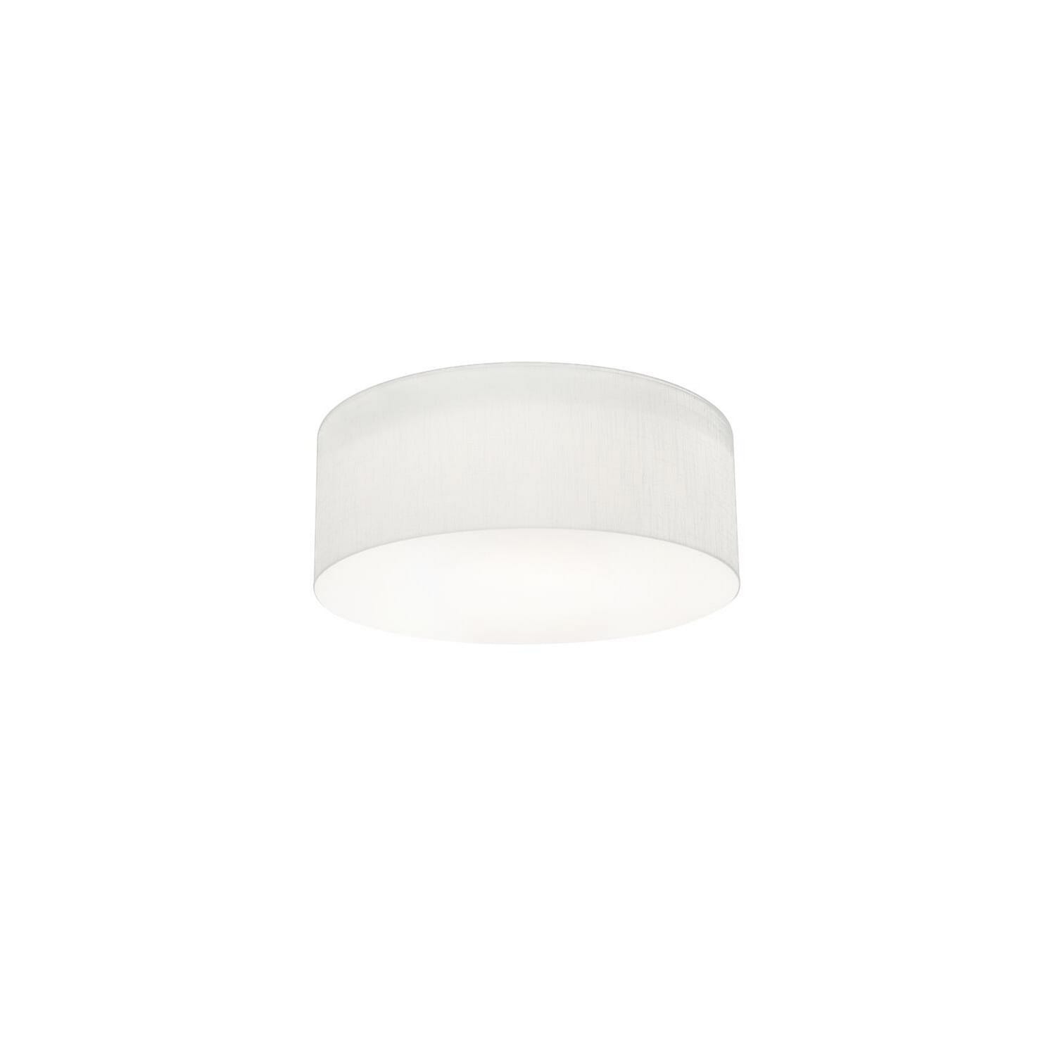 Anton 2-Light Flush Mount in Linen White