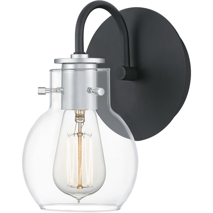 Quoizel Andrews Wall Sconce in Earth Black Quoizel Andrews Wall Sconce in Earth Black