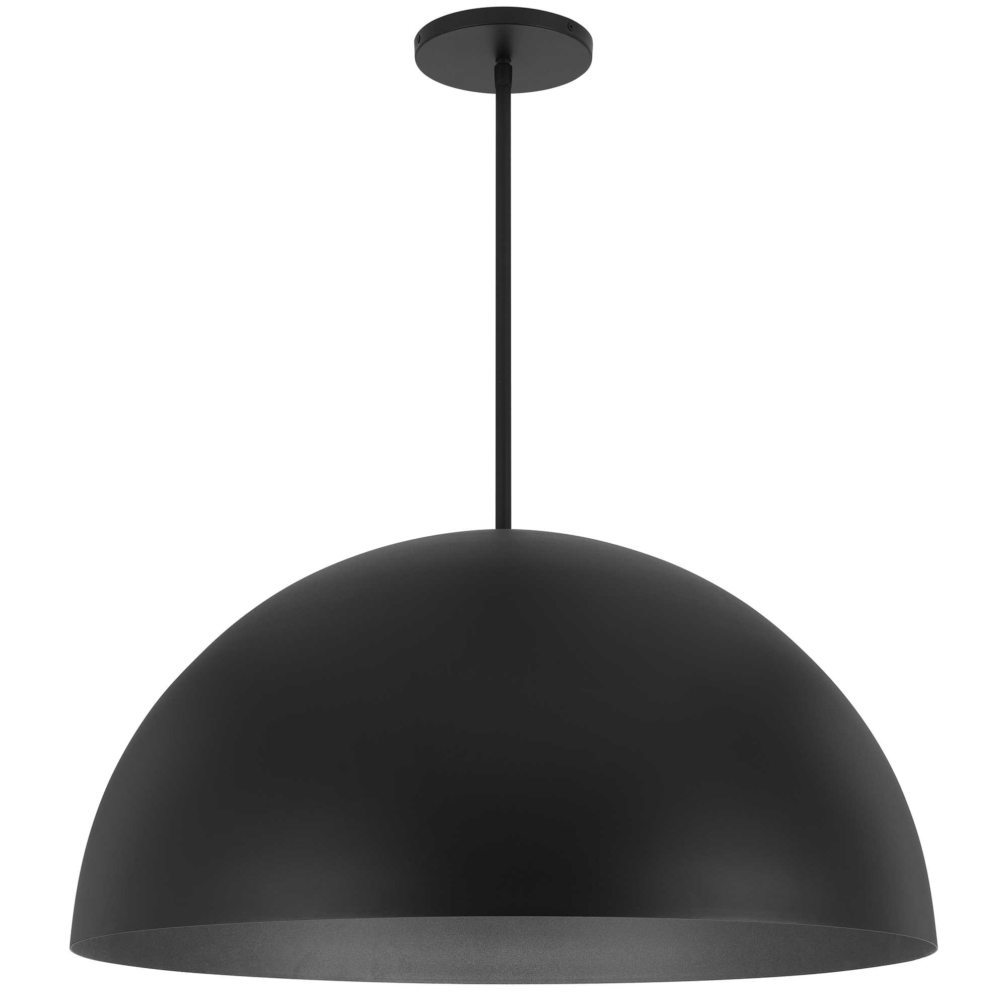 Alteck Half Round Pendant in Sand Black