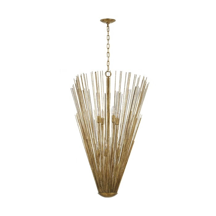 Generation Lighting Helios 8-Light Pendant Light in Antique Gild by Alexa Hampton Generation Lighting Helios 8-Light Pendant Light in Antique Gild by Alexa Hampton