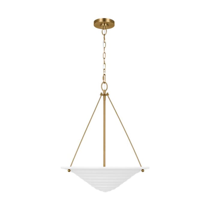 Generation Lighting Dosinia 3-Light Pendant Light in Textured White by Alexa Hampton Generation Lighting Dosinia 3-Light Pendant Light in Textured White by Alexa Hampton
