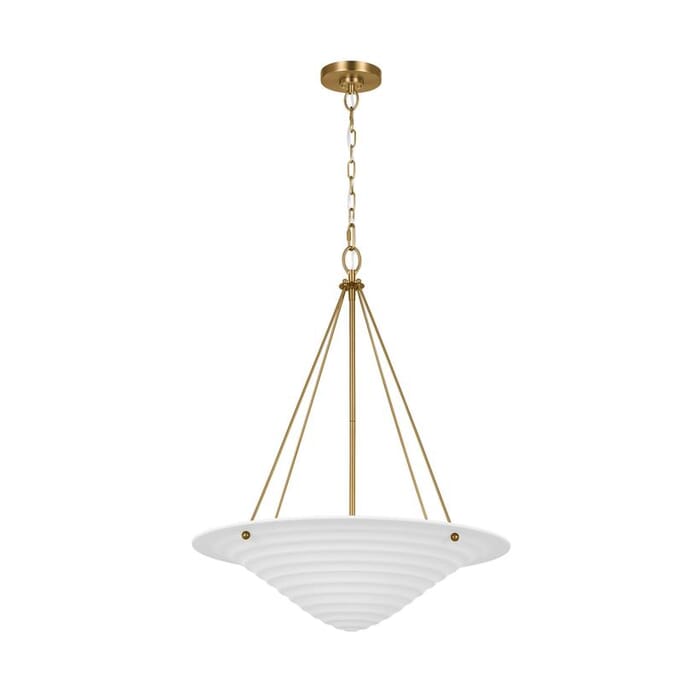 Generation Lighting Dosinia 4-Light Pendant Light in Textured White by Alexa Hampton Generation Lighting Dosinia 4-Light Pendant Light in Textured White by Alexa Hampton