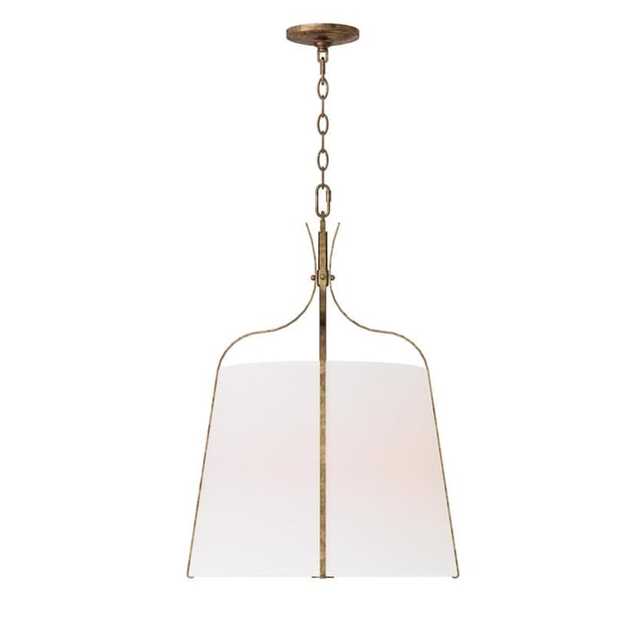 Generation Lighting Leander 3-Light Pendant Light in Antique Gild by Alexa Hampton Generation Lighting Leander 3-Light Pendant Light in Antique Gild by Alexa Hampton