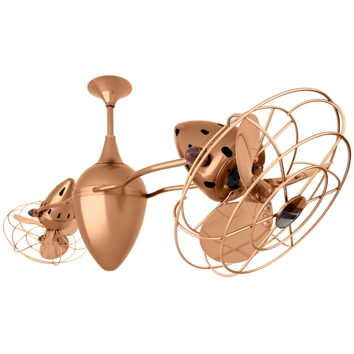 Ar Ruthiane 3-Speed AC 46" Ceiling Fan in Brushed Copper with Brushed Copper blades Ar Ruthiane 3-Speed AC 46" Ceiling Fan in Brushed Copper with Brushed Copper blades