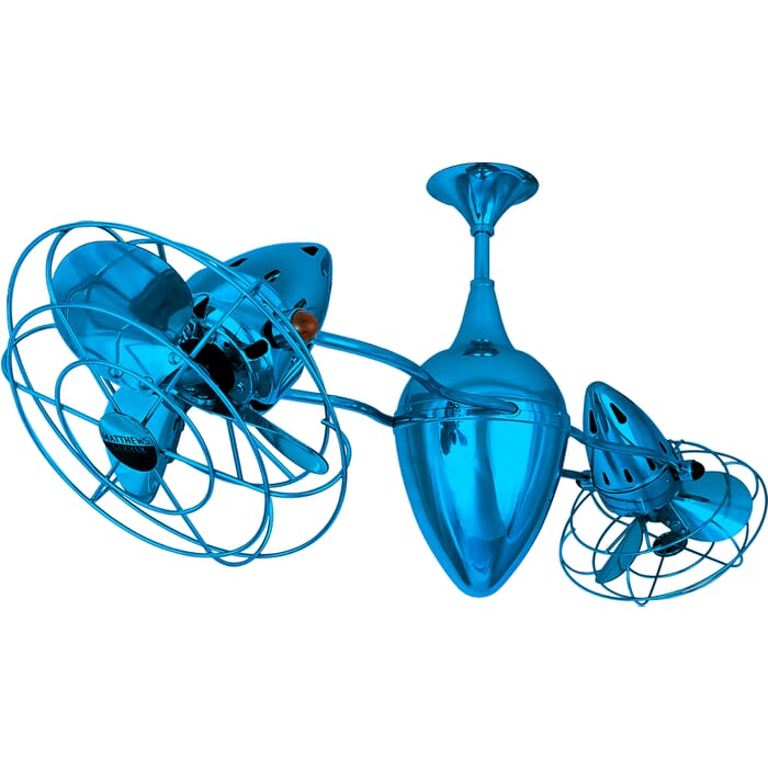Ar Ruthiane 3-Speed AC 46" Ceiling Fan in Agua Marinha with Agua Marinha blades Ar Ruthiane 3-Speed AC 46" Ceiling Fan in Agua Marinha with Agua Marinha blades